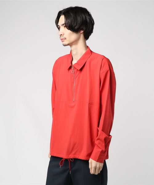 VIBGYOR(ヴィブジョー)の「VIBGYOR Select/ ハーフZIP L/Sシャツ(シャツ/ブラウス・メンズ・ブラック/ベージュ/テラコッタ・MEDIUM/LARGE)」の8枚目の写真