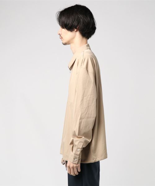 VIBGYOR(ヴィブジョー)の「VIBGYOR Select/ ハーフZIP L/Sシャツ(シャツ/ブラウス・メンズ・ブラック/ベージュ/テラコッタ・MEDIUM/LARGE)」の4枚目の写真