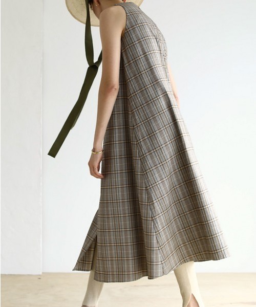 TODAYFUL（トゥデイフル）の「チェックフレアドレス（ワンピース