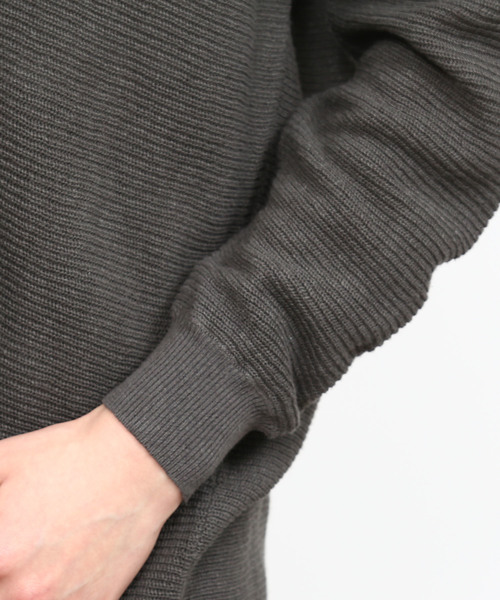 SALON adam et rope'(サロン アダム エ ロペ)の「LINEN/COTTON片畦カーディガン(カーディガン/ボレロ・レディース・グレー/ベージュ・FREE)」の5枚目の写真