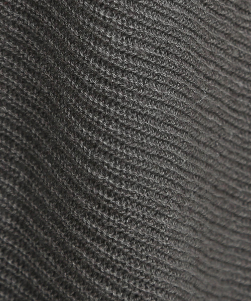 SALON adam et rope'(サロン アダム エ ロペ)の「LINEN/COTTON片畦カーディガン(カーディガン/ボレロ・レディース・グレー/ベージュ・FREE)」の3枚目の写真
