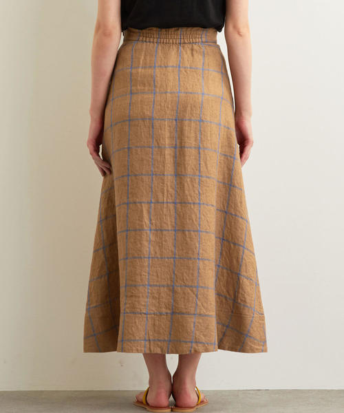 green label relaxing(グリーンレーベルリラクシング)の「CFC L Iフレア マキシ スカート(スカート・レディース・ベージュ/ブラウン・36/38)」の3枚目の写真