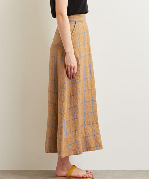 green label relaxing(グリーンレーベルリラクシング)の「CFC L Iフレア マキシ スカート(スカート・レディース・ベージュ/ブラウン・36/38)」の5枚目の写真