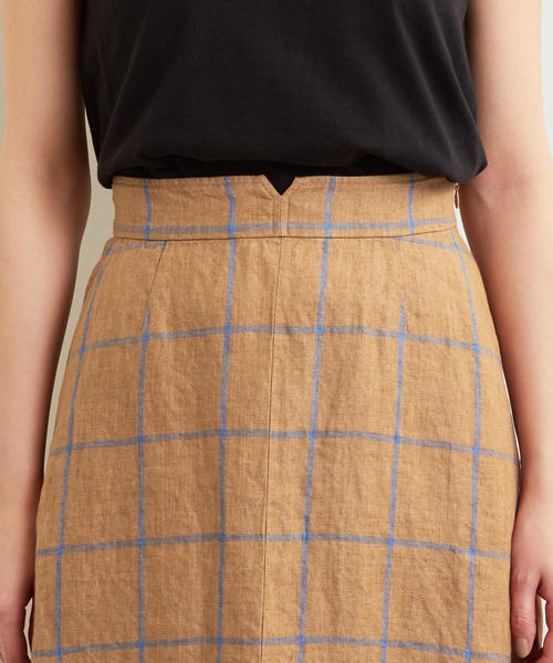 green label relaxing(グリーンレーベルリラクシング)の「CFC L Iフレア マキシ スカート(スカート・レディース・ベージュ/ブラウン・36/38)」の7枚目の写真