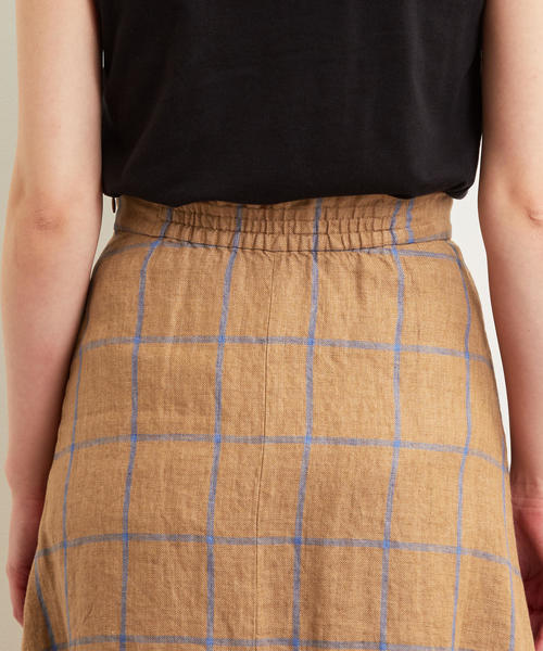 green label relaxing(グリーンレーベルリラクシング)の「CFC L Iフレア マキシ スカート(スカート・レディース・ベージュ/ブラウン・36/38)」の9枚目の写真