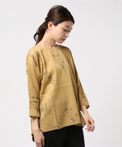 sabstreet my standard（サブストリートマイスタンダード）の「インド綿タンポポリーフ刺繍ブラウス（シャツ/ブラウス・レディース・オフホワイト/ネイビー/マスタード・9号）」の15枚目の写真