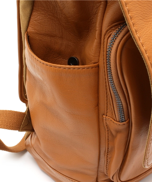 And A（アンドエー）の「レザーフロントリュック（バックパック/リュック・メンズ・ブラック/ブラウン・FREE）」の10枚目の写真