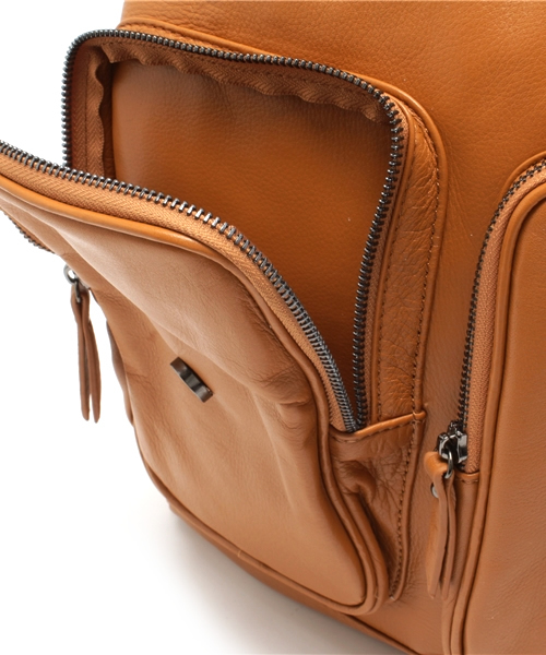 And A（アンドエー）の「レザーフロントリュック（バックパック/リュック・メンズ・ブラック/ブラウン・FREE）」の11枚目の写真