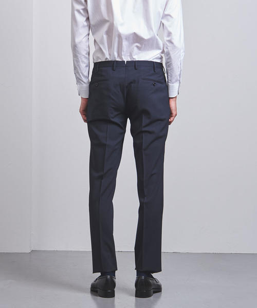 INCOTEX（インコテックス）の「＜INCOTEX（インコテックス）＞ ソリッド 1プリーツ パンツ　1NT024-90193（スラックス・メンズ・ネイビー/ブラウン・52/54/46/50/44/42/48）」の3枚目の写真