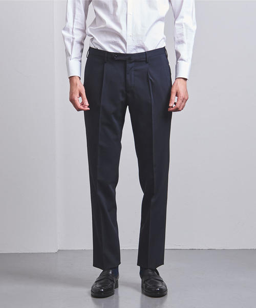 INCOTEX（インコテックス）の「＜INCOTEX（インコテックス）＞ ソリッド 1プリーツ パンツ　1NT024-90193（スラックス・メンズ・ネイビー/ブラウン・52/54/46/50/44/42/48）」の12枚目の写真
