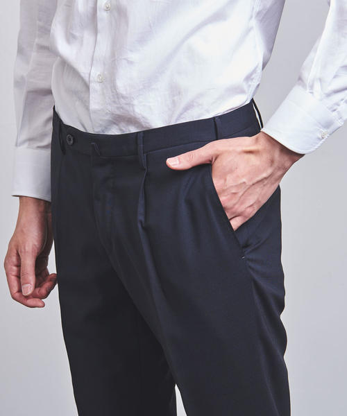 INCOTEX（インコテックス）の「＜INCOTEX（インコテックス）＞ ソリッド 1プリーツ パンツ　1NT024-90193（スラックス・メンズ・ネイビー/ブラウン・52/54/46/50/44/42/48）」の8枚目の写真