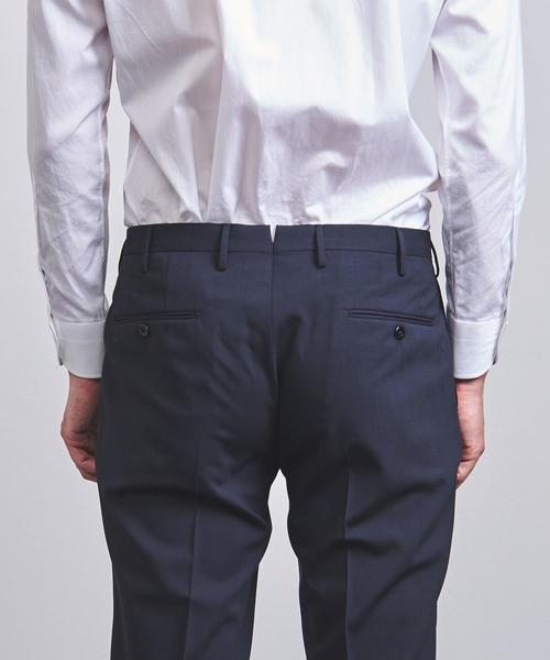 INCOTEX（インコテックス）の「＜INCOTEX（インコテックス）＞ ソリッド 1プリーツ パンツ　1NT024-90193（スラックス・メンズ・ネイビー/ブラウン・52/54/46/50/44/42/48）」の7枚目の写真