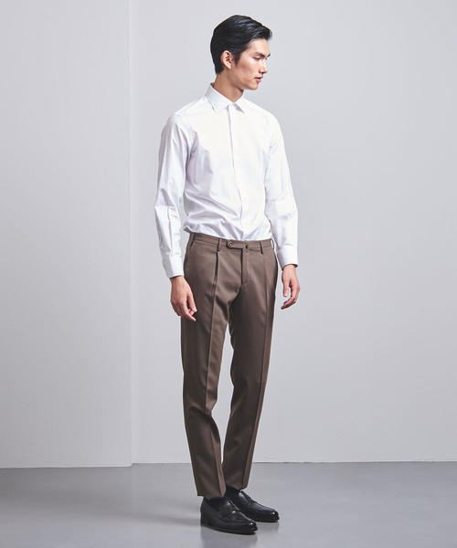 INCOTEX（インコテックス）の「＜INCOTEX（インコテックス）＞ ソリッド 1プリーツ パンツ　1NT024-90193（スラックス・メンズ・ネイビー/ブラウン・52/54/46/50/44/42/48）」の4枚目の写真