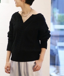 CITYSHOP | キーネックアランニット◆(ニット/セーター)