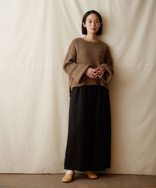 IKKUNA(イクナ)の「wide legged pants/ワイドレッグドパンツ(その他パンツ・レディース・ブラック/ブラウン系その他・1)」の5枚目の写真