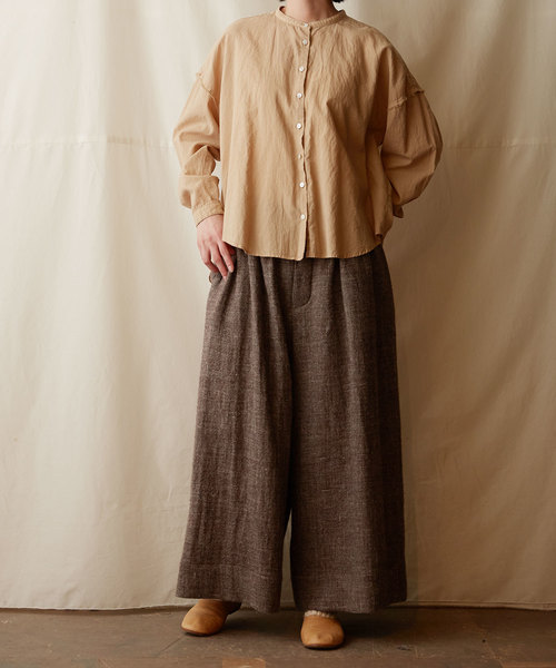 IKKUNA(イクナ)の「wide legged pants/ワイドレッグドパンツ(その他パンツ・レディース・ブラック/ブラウン系その他・1)」の7枚目の写真