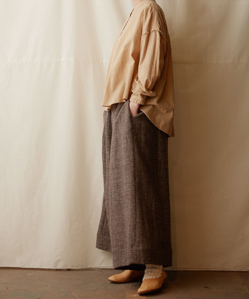 IKKUNA(イクナ)の「wide legged pants/ワイドレッグドパンツ(その他パンツ・レディース・ブラック/ブラウン系その他・1)」の8枚目の写真