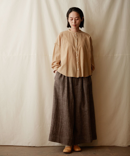 IKKUNA(イクナ)の「wide legged pants/ワイドレッグドパンツ(その他パンツ・レディース・ブラック/ブラウン系その他・1)」の9枚目の写真