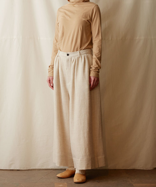 IKKUNA(イクナ)の「wide legged pants/ワイドレッグドパンツ(その他パンツ・レディース・ブラック/ブラウン系その他・1)」の11枚目の写真