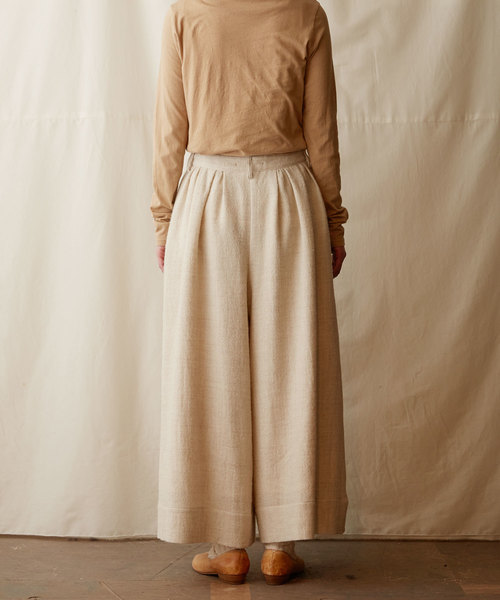 IKKUNA(イクナ)の「wide legged pants/ワイドレッグドパンツ(その他パンツ・レディース・ブラック/ブラウン系その他・1)」の13枚目の写真