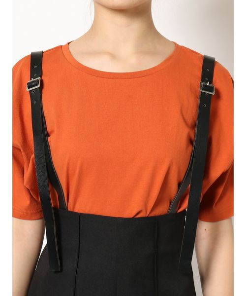 EMODA（エモダ）の「ハイウエストサロペット（サロペット/オーバーオール・レディース・ブラック/ブラウン・SMALL/MEDIUM）」の13枚目の写真