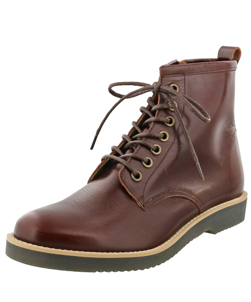 あしながおじさん（アシナガオジサン）の「〈あしながおじさん〉レースアップブーツ（ブーツ・レディース・ブラック/ダークブラウン/ホワイト/クリアブラック・22.5cm/23.0cm/23.5cm/24.5cm/24.0cm）」の6枚目の写真