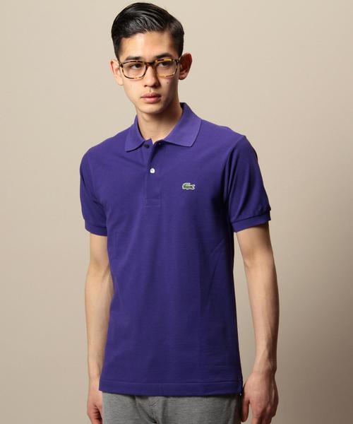 LACOSTE（ラコステ）の「＜LACOSTE（ラコステ）＞ BASIC POLOSHIRTS/ポロシャツ ¨（ポロシャツ・メンズ・ホワイト/パープル/ネイビー/ワインレッド/ケリー/ブラック/ダークブラウン/ピンク/レッド/ライム・1/3/4/2/5）」の7枚目の写真
