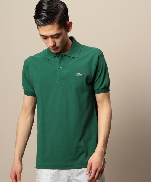LACOSTE（ラコステ）の「＜LACOSTE（ラコステ）＞ BASIC POLOSHIRTS/ポロシャツ ¨（ポロシャツ・メンズ・ホワイト/パープル/ネイビー/ワインレッド/ケリー/ブラック/ダークブラウン/ピンク/レッド/ライム・1/3/4/2/5）」の5枚目の写真