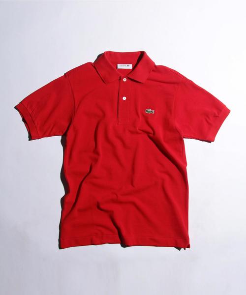 LACOSTE（ラコステ）の「＜LACOSTE（ラコステ）＞ BASIC POLOSHIRTS/ポロシャツ ¨（ポロシャツ・メンズ・ホワイト/パープル/ネイビー/ワインレッド/ケリー/ブラック/ダークブラウン/ピンク/レッド/ライム・1/3/4/2/5）」の9枚目の写真