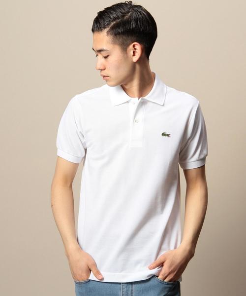 LACOSTE（ラコステ）の「＜LACOSTE（ラコステ）＞ BASIC POLOSHIRTS/ポロシャツ ¨（ポロシャツ・メンズ・ホワイト/パープル/ネイビー/ワインレッド/ケリー/ブラック/ダークブラウン/ピンク/レッド/ライム・1/3/4/2/5）」の2枚目の写真