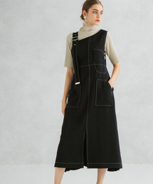 UNITED TOKYO | アシメタイトジャンパースカート(ワンピース)