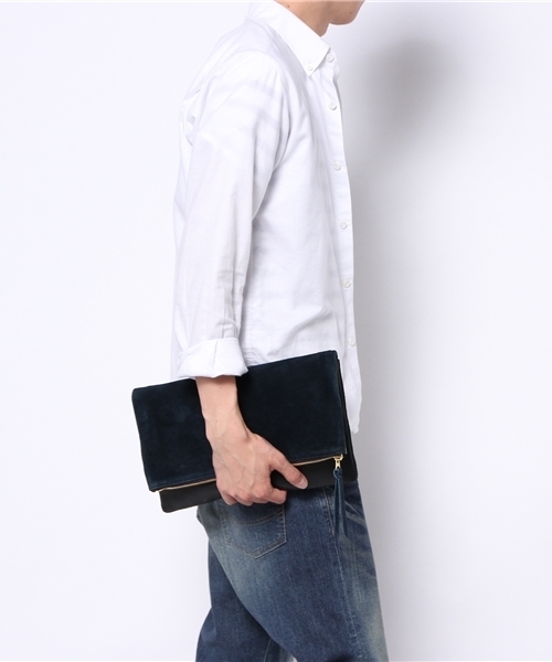 BEAUTY&YOUTH UNITED ARROWS（ビューティーアンドユースユナイテッドアローズ）の「BY コンビ レザー クラッチ（クラッチバッグ・メンズ・ブラック/ブラウン/ネイビー/その他1・フリー）」の5枚目の写真