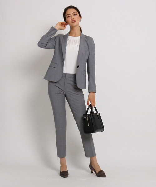 INDIVI（インディヴィ）の「ウール混テーラードジャケット（テーラードジャケット・レディース・ブラック/ブラック系2/ネイビー系2/グレー系4・34/36/38/40）」の15枚目の写真