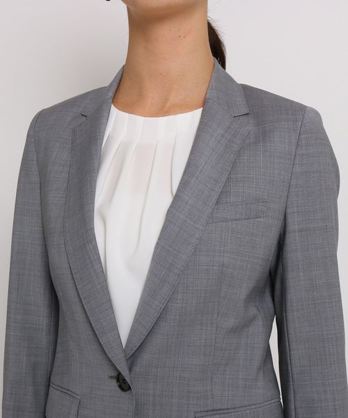 INDIVI（インディヴィ）の「ウール混テーラードジャケット（テーラードジャケット・レディース・ブラック/ブラック系2/ネイビー系2/グレー系4・34/36/38/40）」の10枚目の写真