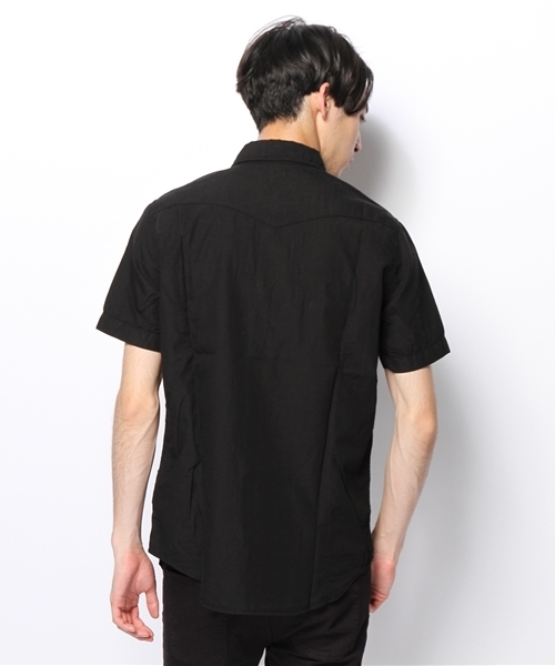 ESTNATION（エストネーション）の「ESTNATION 干場義雅氏コラボ半袖シャツ（シャツ/ブラウス・メンズ・ホワイト/ブラック/オリーブ・LARGE/X-LARGE/SMALL/MEDIUM）」の6枚目の写真