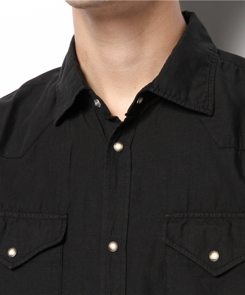 ESTNATION（エストネーション）の「ESTNATION 干場義雅氏コラボ半袖シャツ（シャツ/ブラウス・メンズ・ホワイト/ブラック/オリーブ・LARGE/X-LARGE/SMALL/MEDIUM）」の7枚目の写真