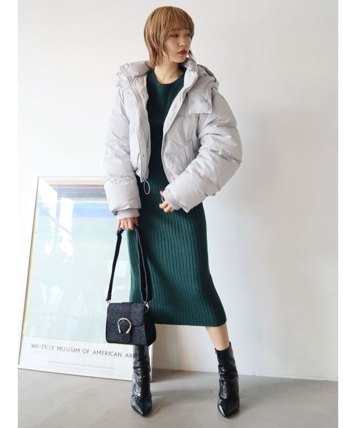 EVRIS（エヴリス）の「バックルフラップJQショルダーBAG（ショルダーバッグ・レディース・ブラック/グリーン・FREE）」の3枚目の写真