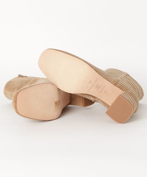 MARISA REY（マリサレイ）の「MARISA REY(マリサレイ）VALENTINO コーデュロイブーツ 64802（ブーツ・レディース・ブラック/ベージュ/ボルドー・37/38/35/36/39）」の5枚目の写真