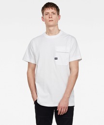G-STAR(�W�[�X�^�[)��Pocket Loose Round Neck T-Shirt(T�V���c/�J�b�g�\�[)