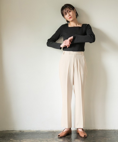 LOWRYS FARM（ローリーズファーム）の「メランジタイトプルオーバー　867173（ニット/セーター・レディース・ブラック/ブラウン/グリーン/オフホワイト・MEDIUM/LARGE）」の5枚目の写真