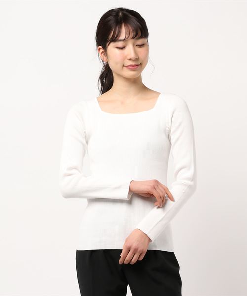 LOWRYS FARM（ローリーズファーム）の「メランジタイトプルオーバー　867173（ニット/セーター・レディース・ブラック/ブラウン/グリーン/オフホワイト・MEDIUM/LARGE）」の16枚目の写真