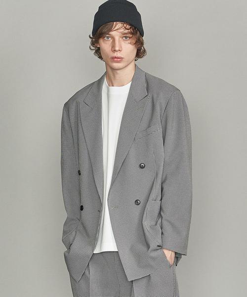 BEAUTY&YOUTH UNITED ARROWS（ビューティーアンドユースユナイテッドアローズ）の「【WEB限定】 by ガンクラブチェック ダブル 4B ジャコット 【セットアップ対応】（テーラードジャケット・メンズ・ブラウン/グレー/ネイビー・M/L/XL/S）」の18枚目の写真