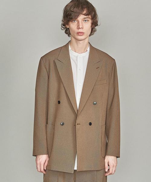 BEAUTY&YOUTH UNITED ARROWS（ビューティーアンドユースユナイテッドアローズ）の「【WEB限定】 by ガンクラブチェック ダブル 4B ジャコット 【セットアップ対応】（テーラードジャケット・メンズ・ブラウン/グレー/ネイビー・M/L/XL/S）」の13枚目の写真