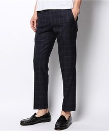 EDIFICE | ◇W/PE CHECK Wクロップドパンツ(スラックス)