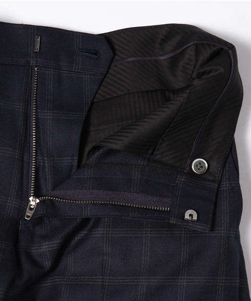 EDIFICE（エディフィス）の「◇W/PE CHECK Wクロップドパンツ（スラックス・メンズ・ブラック系その他/ネイビー・46/44/48/42）」の9枚目の写真