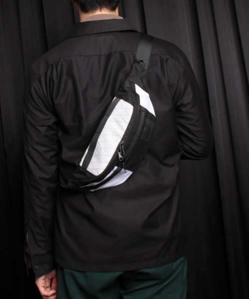 Misto Forza(ミストフォルツァ)の「ミストフォルツァ【Misto Forza】ボディバック(ボディバッグ/ウエストポーチ・メンズ・ホワイト/ブラック/イエロー・フリー)」の2枚目の写真