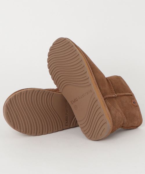 EMU Australia（エミューオーストラリア）の「キッズムートンブーツ　WALLABY MINI（ブーツ・キッズ・ブラウン/ブラック/チャコールグレー/ネイビー・18.0cm/17.0cm/21.0cm/20.0cm/19.0cm/14.0cm/16.0cm/15.0cm/13.0cm）」の5枚目の写真