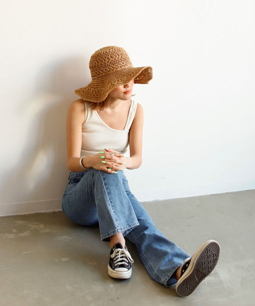 Auntie Rosa Holiday（アンティローザホリデー）の「ポータブルパルプハット（ハット・レディース・ベージュ/ナチュラル・FREE）」の11枚目の写真