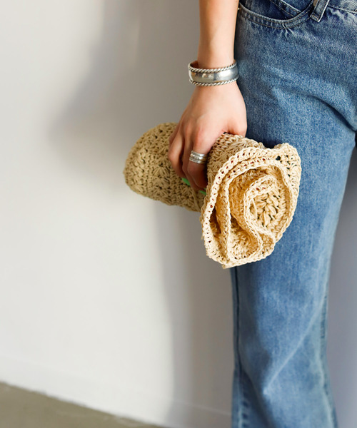 Auntie Rosa Holiday（アンティローザホリデー）の「ポータブルパルプハット（ハット・レディース・ベージュ/ナチュラル・FREE）」の4枚目の写真