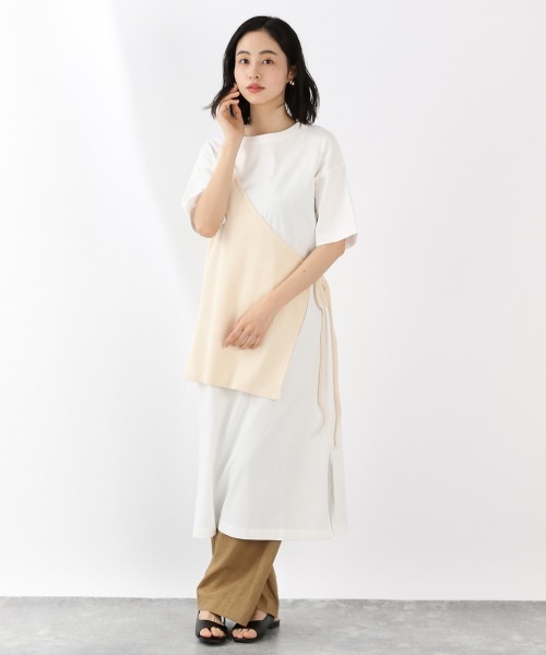 LOWRYS FARM（ローリーズファーム）の「ｍａｎｙｗａｙアシメ5Ｓ　879410（Tシャツ/カットソー・レディース・アイボリー/チャコールグレー/イエロー・FREE）」の21枚目の写真